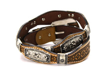 Load image into Gallery viewer, Concho Belt- #S608 Silver Western Concho Belt