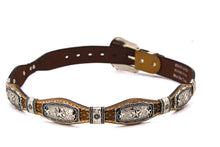 Load image into Gallery viewer, Concho Belt- #S608 Silver Western Concho Belt