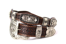 Load image into Gallery viewer, Concho Belt- #S608 Silver Western Concho Belt