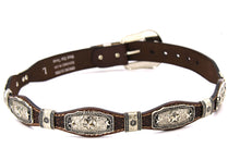 Load image into Gallery viewer, Concho Belt- #S608 Silver Western Concho Belt