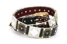 Load image into Gallery viewer, Rhinestone Belt - #5011 Longhorn Buckle w Rhombic Diamond Stone
