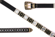 Load image into Gallery viewer, Rhinestone Belt - #5011 Longhorn Buckle w Rhombic Diamond Stone
