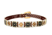 Load image into Gallery viewer, Rhinestone Belt - #5011 Longhorn Buckle w Rhombic Diamond Stone
