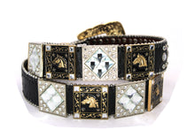 Load image into Gallery viewer, Rhinestone Belt - #5011 Longhorn Buckle w Rhombic Diamond Stone
