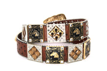 Load image into Gallery viewer, Rhinestone Belt - #5011 Longhorn Buckle w Rhombic Diamond Stone
