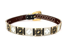 Load image into Gallery viewer, Rhinestone Belt - #5011 Longhorn Buckle w Rhombic Diamond Stone
