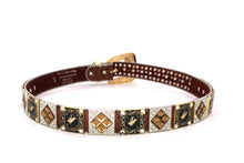 Load image into Gallery viewer, Rhinestone Belt - #5011 Longhorn Buckle w Rhombic Diamond Stone
