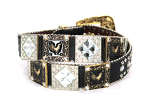 Load image into Gallery viewer, Rhinestone Belt - #5011 Longhorn Buckle w Rhombic Diamond Stone
