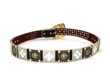 Load image into Gallery viewer, Rhinestone Belt - #5011 Longhorn Buckle w Rhombic Diamond Stone
