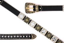 Load image into Gallery viewer, Rhinestone Belt - #5011 Longhorn Buckle w Rhombic Diamond Stone
