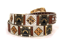 Load image into Gallery viewer, Rhinestone Belt - #5011 Longhorn Buckle w Rhombic Diamond Stone
