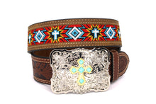 Cargar imagen en el visor de la galería, Embroidery Belt- 8006 2&#39;&#39; Width Aztec Fabric Print

