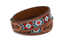 Cargar imagen en el visor de la galería, Embroidery Belt- 8006 2&#39;&#39; Width Aztec Fabric Print
