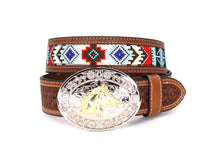 Cargar imagen en el visor de la galería, Embroidery Belt- 8006 2&#39;&#39; Width Aztec Fabric Print

