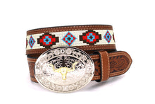 Cargar imagen en el visor de la galería, Embroidery Belt- 8006 2&#39;&#39; Width Aztec Fabric Print
