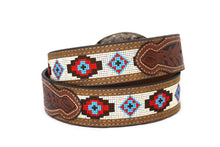 Cargar imagen en el visor de la galería, Embroidery Belt- 8006 2&#39;&#39; Width Aztec Fabric Print
