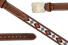 Cargar imagen en el visor de la galería, Embroidery Belt- 8006 2&#39;&#39; Width Aztec Fabric Print

