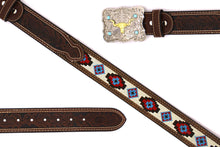 Cargar imagen en el visor de la galería, Embroidery Belt- 8006 2&#39;&#39; Width Aztec Fabric Print
