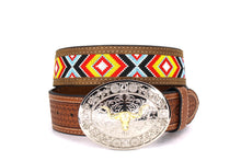 Cargar imagen en el visor de la galería, Embroidery Belt- 8006 2&#39;&#39; Width Aztec Fabric Print
