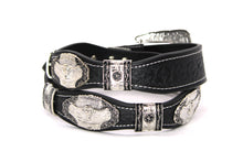 Cargar imagen en el visor de la galería, Concho Belt- #8030-8035 Silver Western Concho Belt
