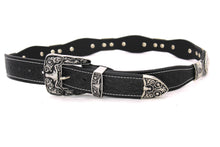 Cargar imagen en el visor de la galería, Concho Belt- #8030-8035 Silver Western Concho Belt
