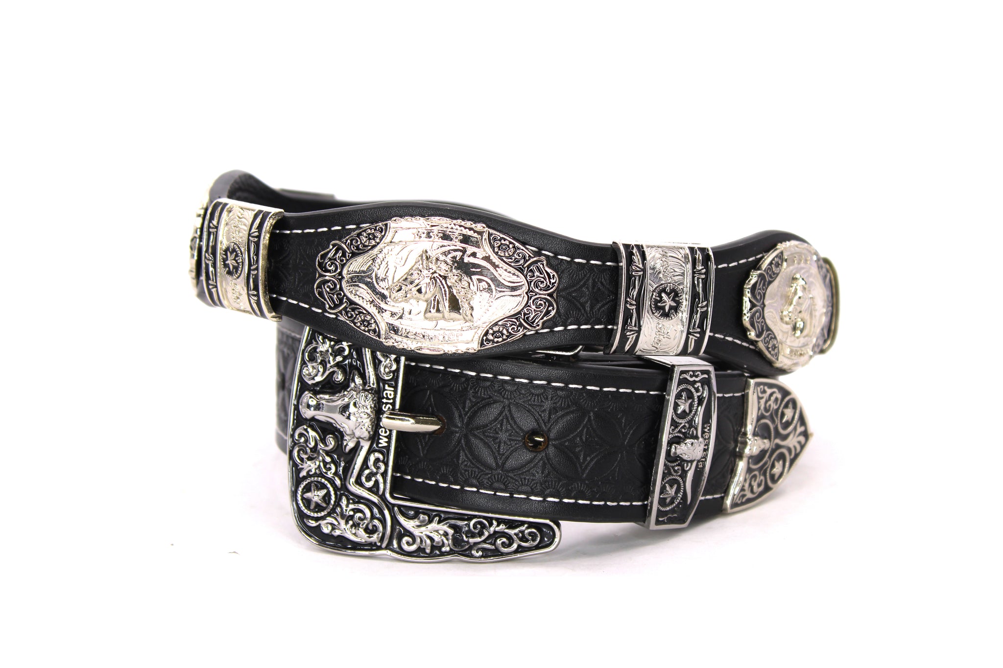 Concho Belt- #8030-8035 Silver Western Concho Belt – WestStarTexas