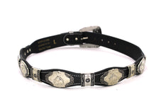 Cargar imagen en el visor de la galería, Concho Belt- #8030-8035 Silver Western Concho Belt
