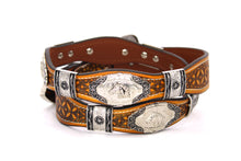 Cargar imagen en el visor de la galería, Concho Belt- #8030-8035 Silver Western Concho Belt
