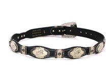 Cargar imagen en el visor de la galería, Concho Belt- #8030-8035 Silver Western Concho Belt
