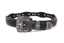 Cargar imagen en el visor de la galería, Concho Belt- #8030-8035 Silver Western Concho Belt
