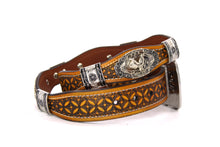 Cargar imagen en el visor de la galería, Concho Belt- #8030-8035 Silver Western Concho Belt
