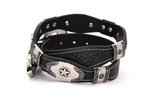 Cargar imagen en el visor de la galería, Concho Belt- #8030-8035 Silver Western Concho Belt
