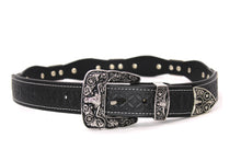 Cargar imagen en el visor de la galería, Concho Belt- #8030-8035 Silver Western Concho Belt
