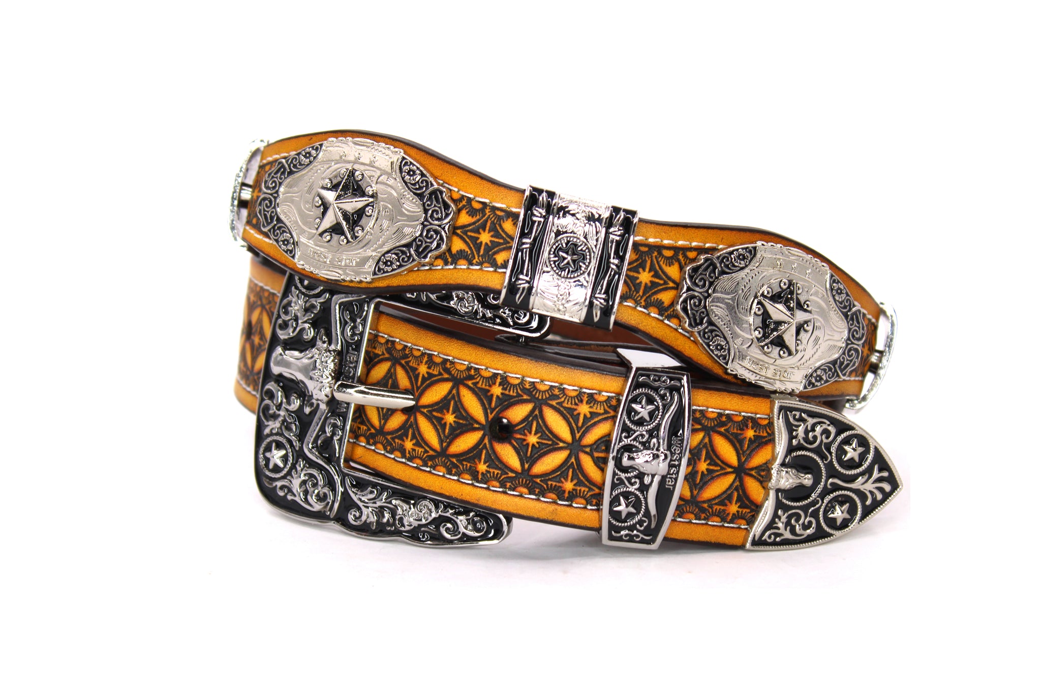 小物 ITARY PUNTOVITA leather concho belt Amazon.co.jp: Puntovita Concho Belt, Women's, Men's, Made in