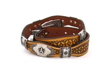 Cargar imagen en el visor de la galería, Concho Belt- #8030-8035 Silver Western Concho Belt
