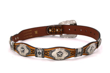 Cargar imagen en el visor de la galería, Concho Belt- #8030-8035 Silver Western Concho Belt
