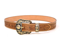 Cargar imagen en el visor de la galería, Plain Belt- #8051-8057 Longhorn Horse Crocodile Prayer Floral
