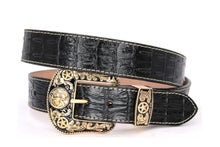 Cargar imagen en el visor de la galería, Plain Belt- #8051-8057 Longhorn Horse Crocodile Prayer Floral
