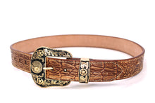 Cargar imagen en el visor de la galería, Plain Belt- #8051-8057 Longhorn Horse Crocodile Prayer Floral

