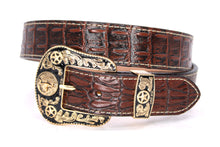 Cargar imagen en el visor de la galería, Plain Belt- #8051-8057 Longhorn Horse Crocodile Prayer Floral
