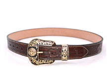Cargar imagen en el visor de la galería, Plain Belt- #8051-8057 Longhorn Horse Crocodile Prayer Floral
