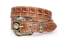 Cargar imagen en el visor de la galería, Plain Belt- #8051-8057 Longhorn Horse Crocodile Prayer Floral

