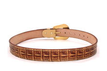 Cargar imagen en el visor de la galería, Plain Belt- #8051-8057 Longhorn Horse Crocodile Prayer Floral
