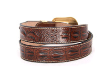 Cargar imagen en el visor de la galería, Plain Belt- #8051-8057 Longhorn Horse Crocodile Prayer Floral
