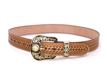 Cargar imagen en el visor de la galería, Plain Belt- #8051-8057 Longhorn Horse Crocodile Prayer Floral
