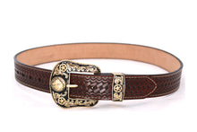 Cargar imagen en el visor de la galería, Plain Belt- #8051-8057 Longhorn Horse Crocodile Prayer Floral
