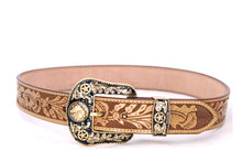 Cargar imagen en el visor de la galería, Plain Belt- #8051-8057 Longhorn Horse Crocodile Prayer Floral
