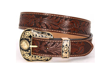 Cargar imagen en el visor de la galería, Plain Belt- #8051-8057 Longhorn Horse Crocodile Prayer Floral

