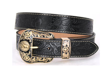 Cargar imagen en el visor de la galería, Plain Belt- #8051-8057 Longhorn Horse Crocodile Prayer Floral
