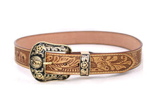 Cargar imagen en el visor de la galería, Plain Belt- #8051-8057 Longhorn Horse Crocodile Prayer Floral
